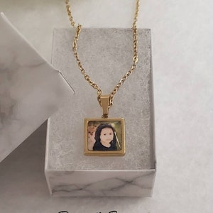 Gold Photo Necklace