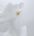 14k Heavy Gold Plated Stud Earrings: Waterproof Hypoallergenic Comfy 20mm
