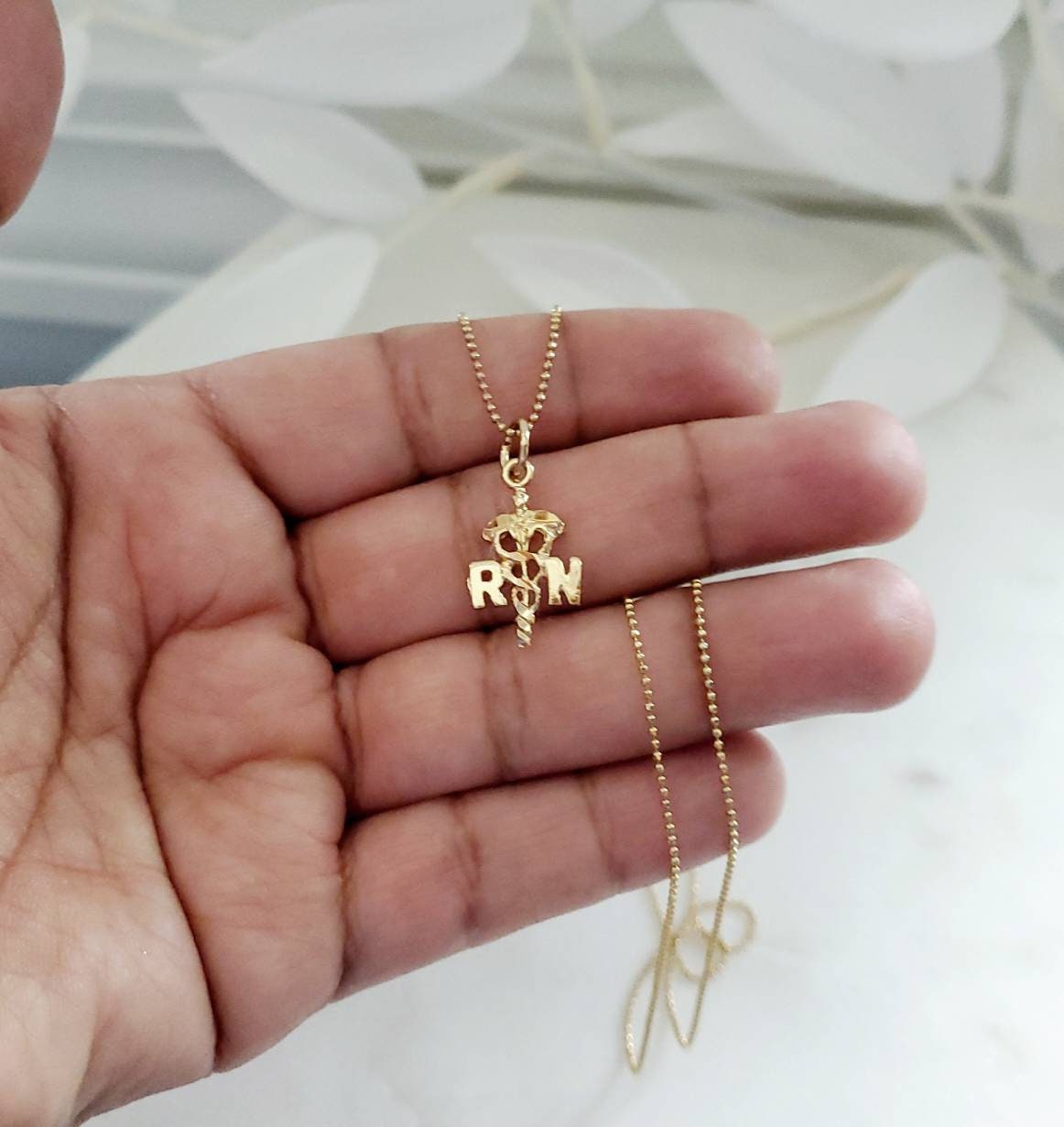 Rn necklace gold deals