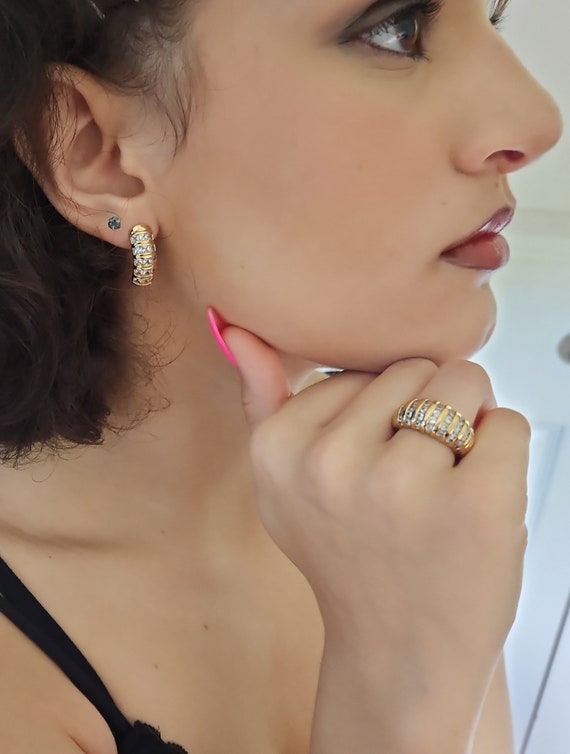 Anillos y aretes de oro new arrivals