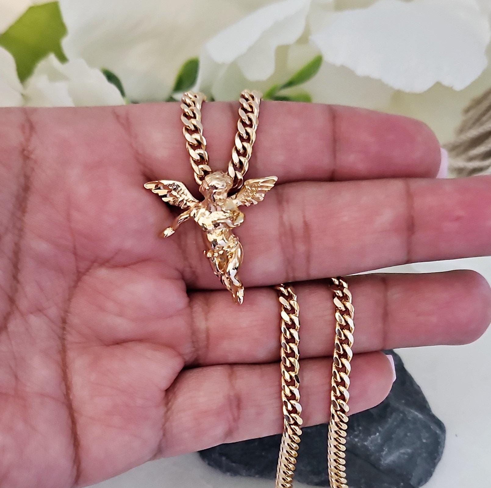 さらなる高みへ【ヨウジヤマモト】Angel Pick Pendant 10K Gold Angel Pendant | 41.3 Grams