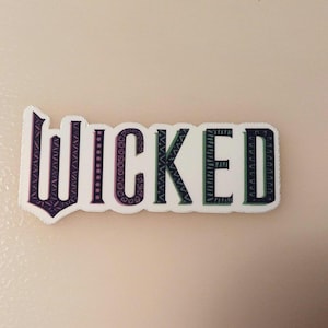 Adesivo con logo Wicked (resistente all'ACQUA e ai raggi UV) adesivo per auto o bottiglia d'acqua impermeabile