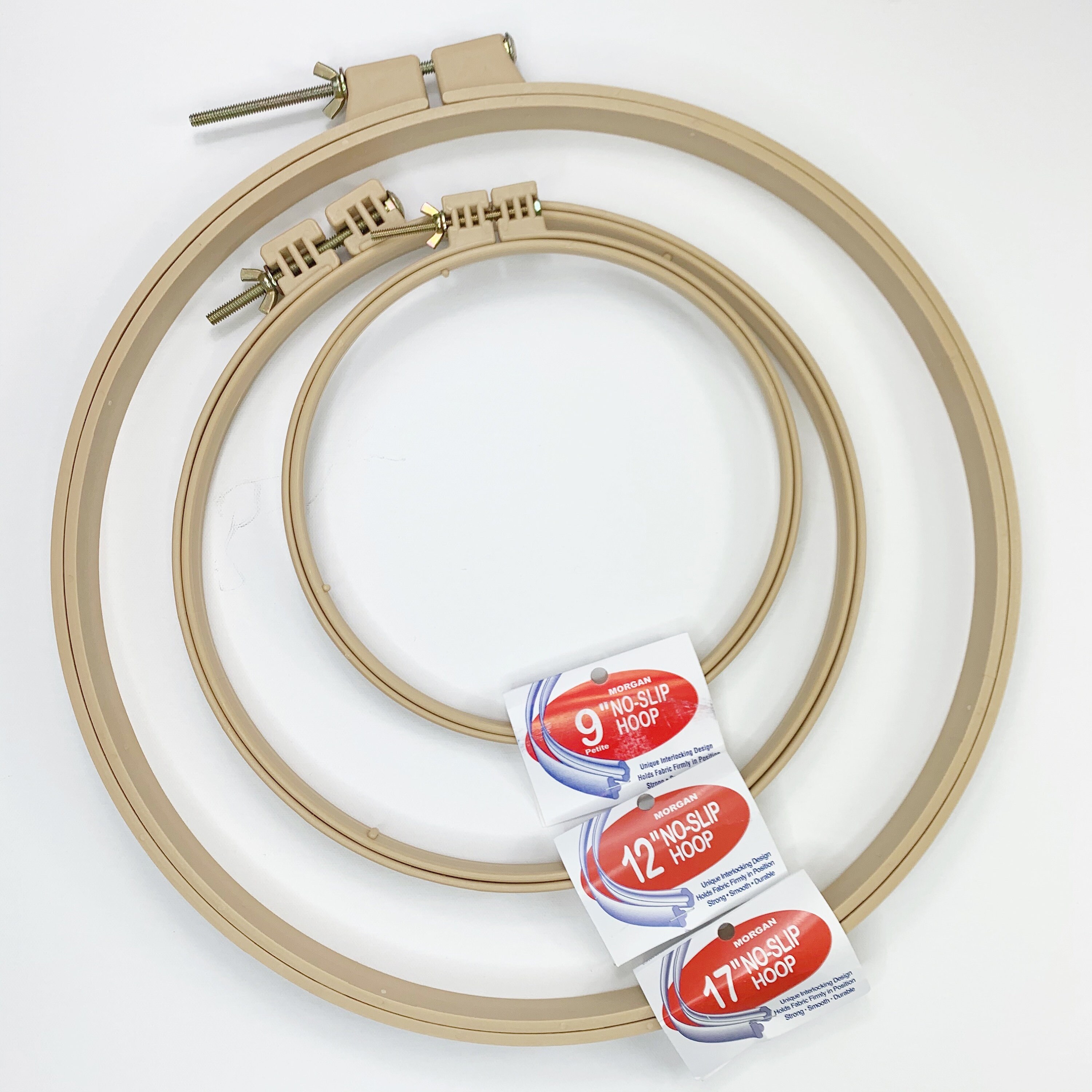 Morgan No-slip Quilting Hoop for Rug Making Rug Hooking Plastic Hoop Lap  Frame to Stretch Your Pattern Taut 10 & 14 Inch Hoops 