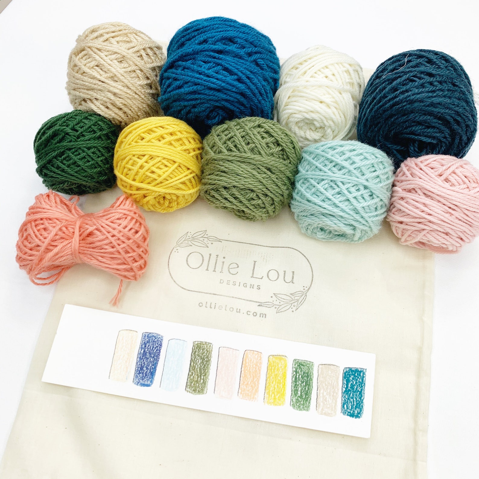 Wool Yarn Pack Punch Needle Yarn Pack Wool Yarn Pack Etsy