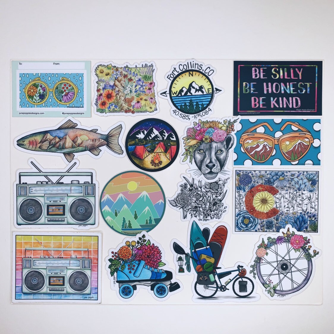 Mountain Camping Vinyl Sticker Water Resistant Stickers Etsy