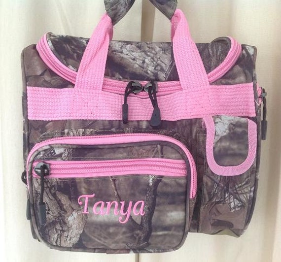pink camo duffle bag