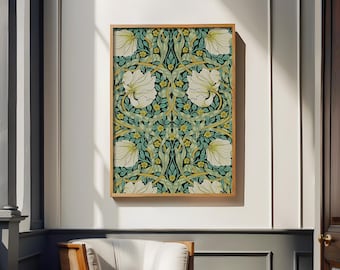 William Morris Floral Pattern Print Art &#39;Spring&#39; Flowers Wall Hanging Vintage Botanicals Giclée Art Prints Decorative Arts and Crafts Decor