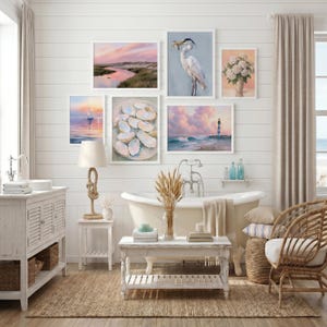Summer Art Prints, Coastal Decor, Gallery Wall Set, Beach Themed Art bild 5