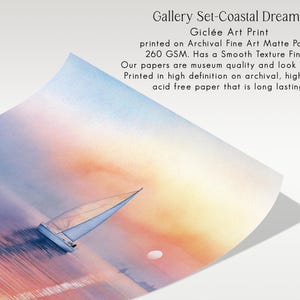Summer Art Prints, Coastal Decor, Gallery Wall Set, Beach Themed Art bild 13