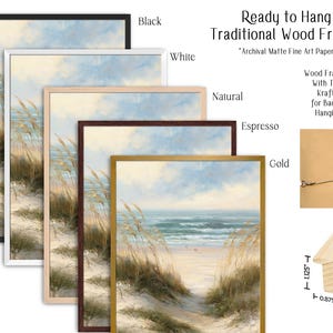 Beach Art Print, Coastal Artwork, Living Room Art, Ocean Lover Gifts, Quiet Beach image 8