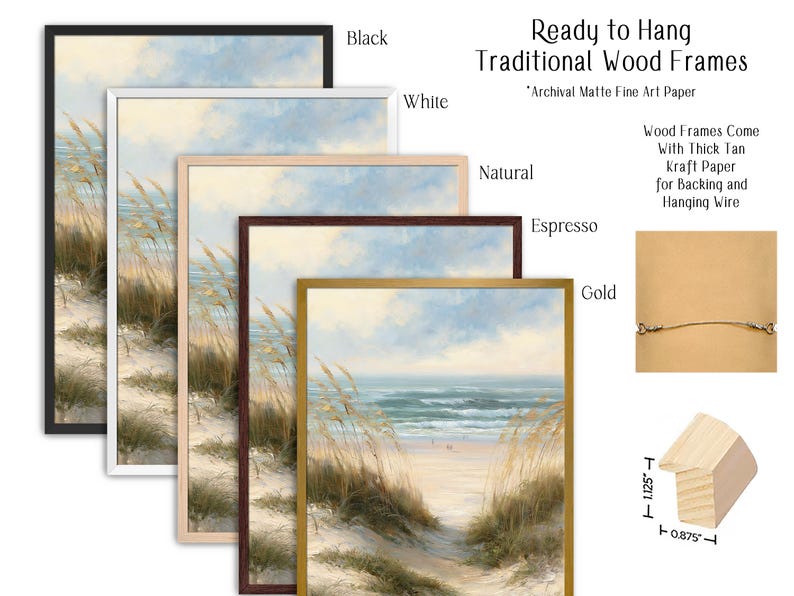 Beach Art Print, Coastal Artwork, Living Room Art, Ocean Lover Gifts, Quiet Beach image 8