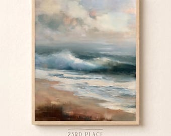Láminas de arte oceánico, obras de arte costeras, regalos para amantes del océano, obras de arte para la sala de estar, decoración costera para el hogar