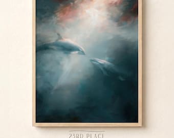 Orca Art Print, Marine Animal Art, Orca Whale Gift, Sea Prints, Whale Print Wall Art