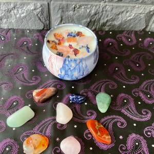 Crystal Candle With Hidden Mystery Crystal, Intention Candle - Etsy UK