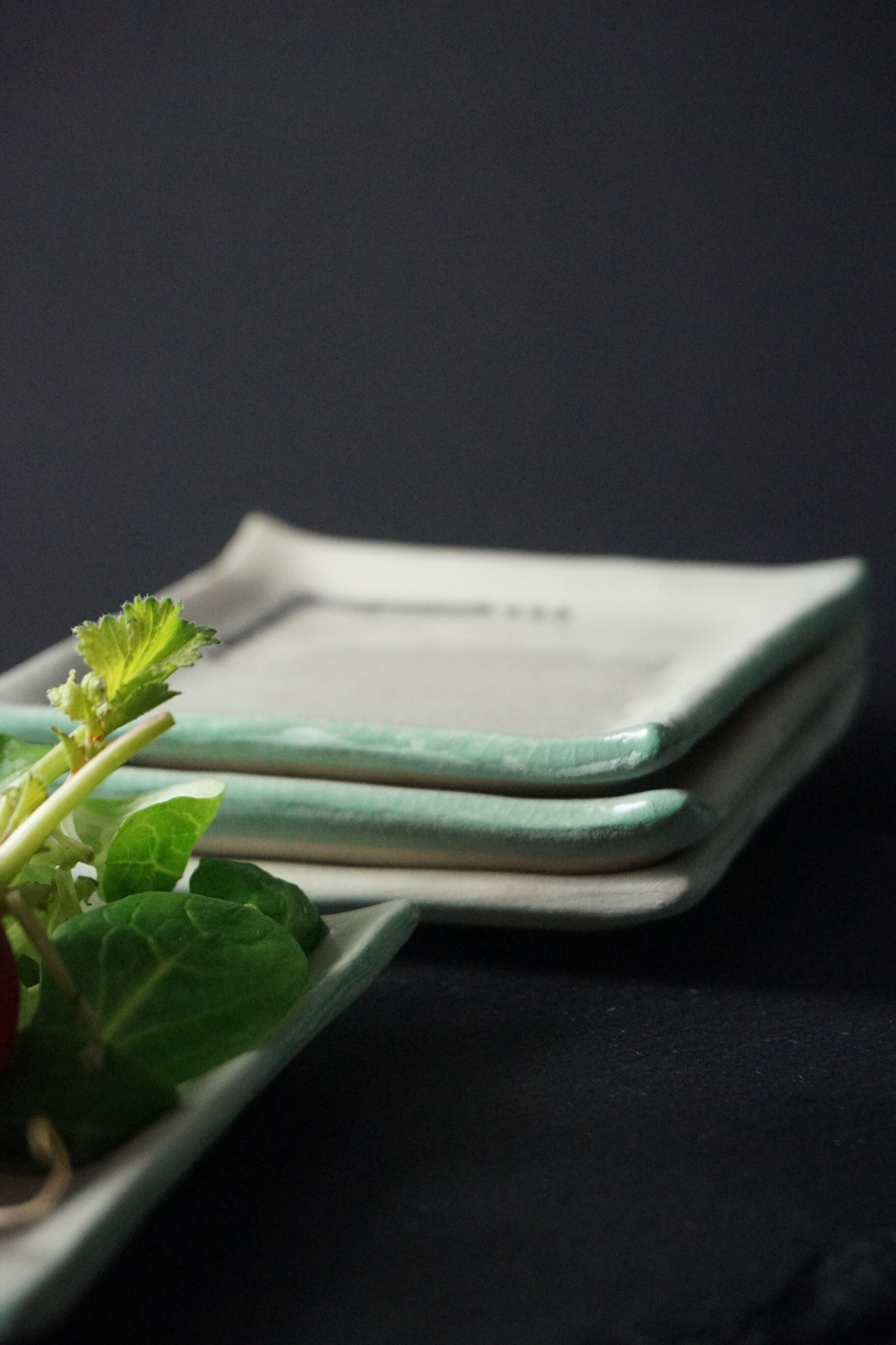 Small appetizer plates Set of 4 handmade ceramic plates Etsy Polska