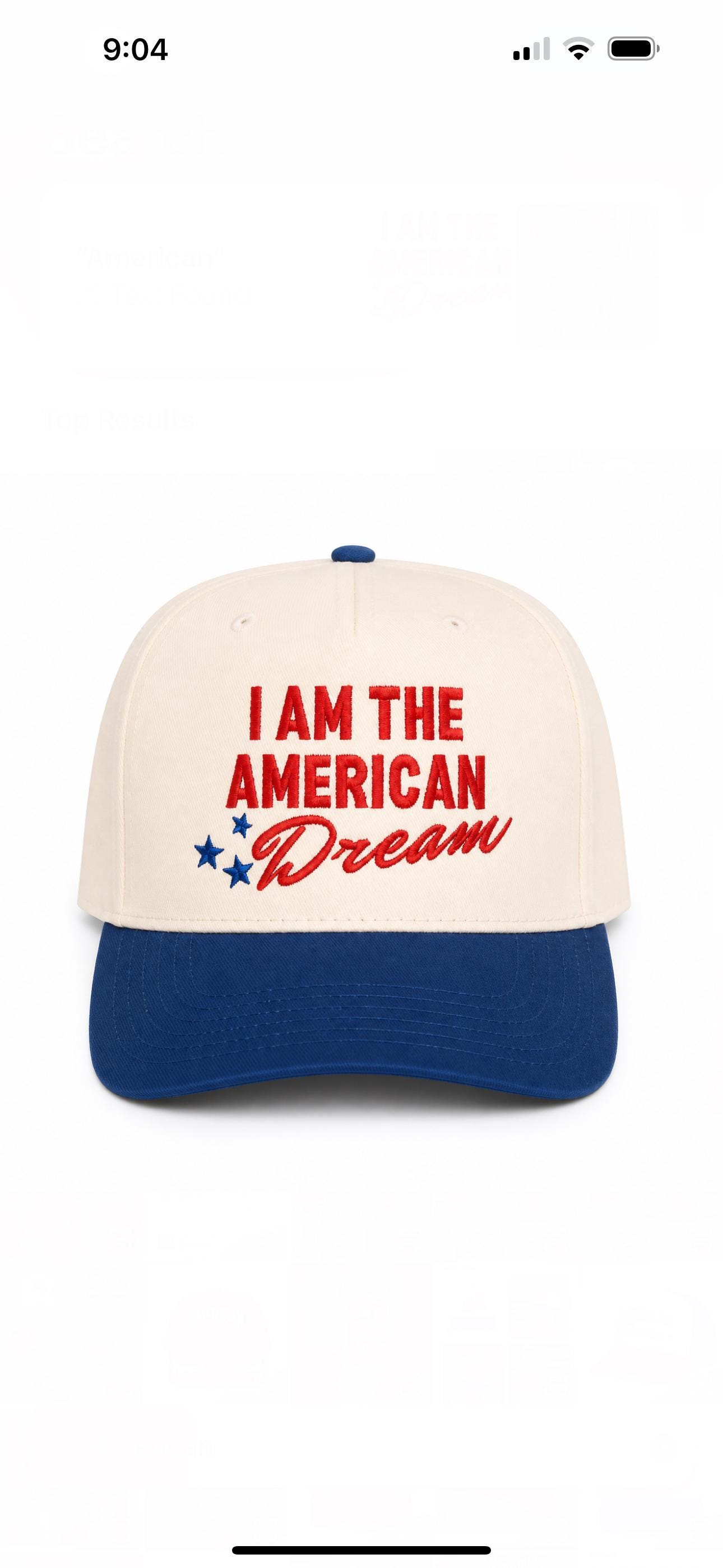 I Am the American Dream Hat - Etsy display picture 1