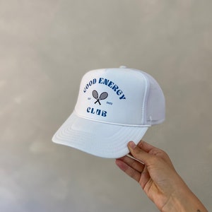 Good Energy Club Trucker Hat White
