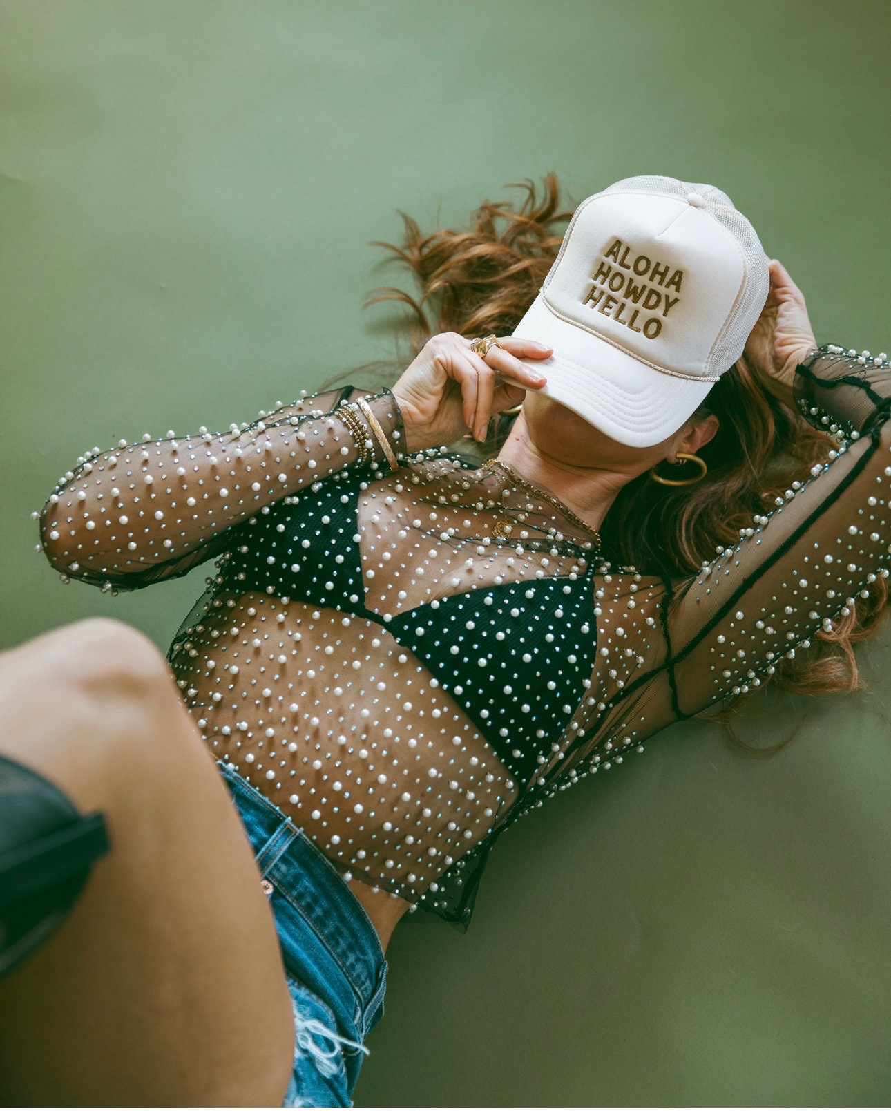 Aloha Howdy Hello Trucker Hat - Etsy Hong Kong