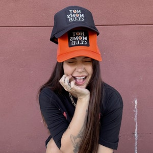 Friday Feelin Salty Moms Club Trucker Hat Pink main image 0