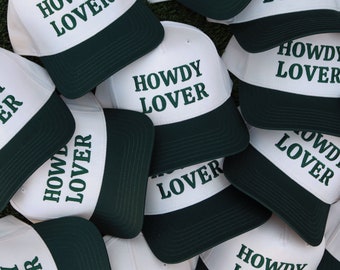 Howdy Lover 5panel canvas trucker hat