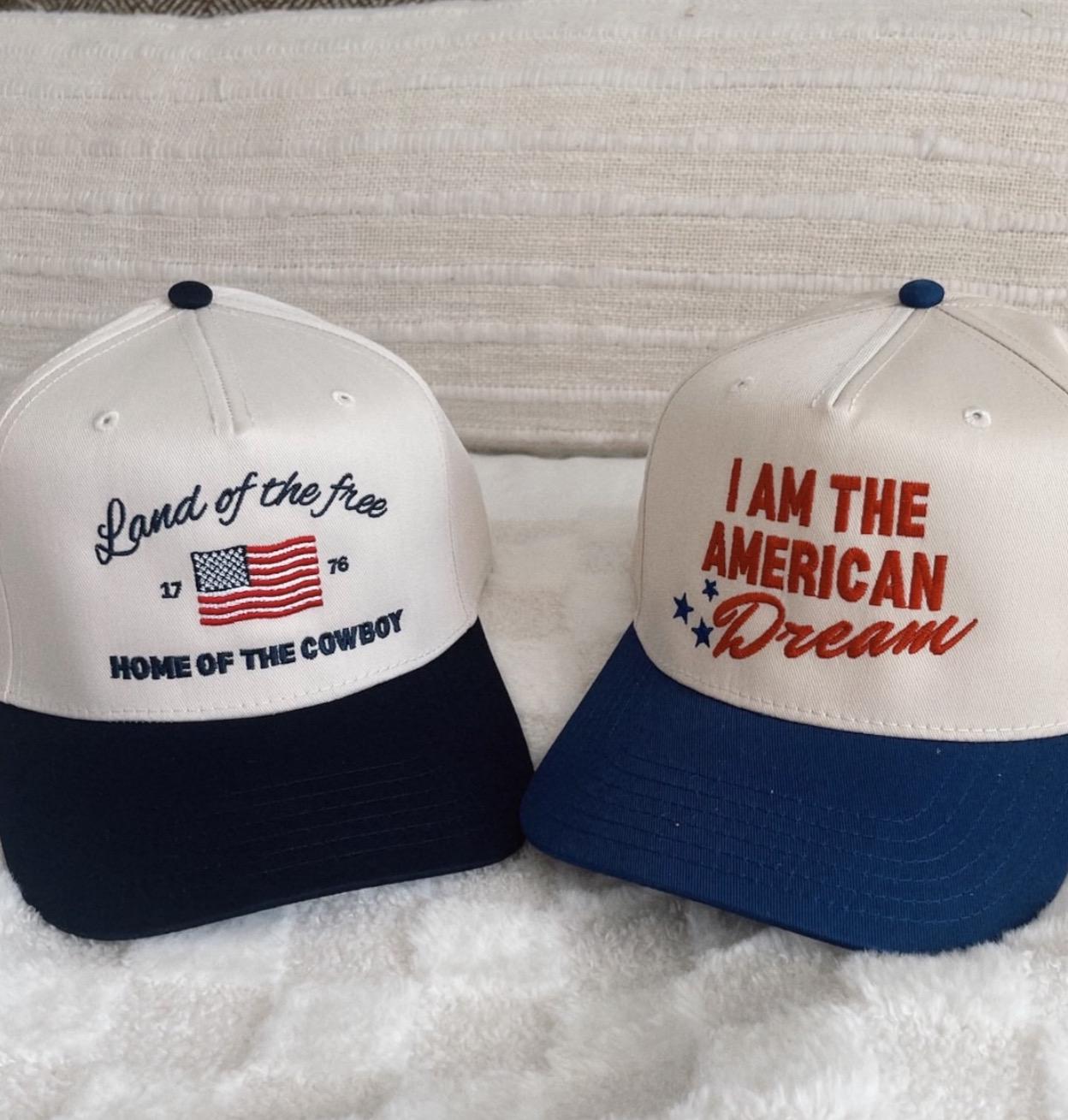 I Am The American Dream Patriotic Canvas Hat – Vintage USA Snapback Livin main image 4
