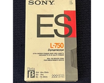 SONY ES L-750 DYNAMICRON Blank Beta Betamax Tape New