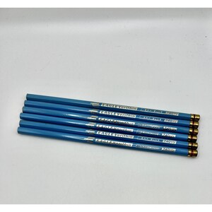 Vintage EAGLE VERITHIN Color Pencils, Sky Blue 740 1/2 (6), Unsharpened NEW