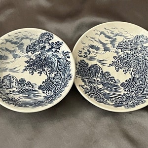 Vintage Enoch Wedgwood Countryside Small Bowl & Saucer England
