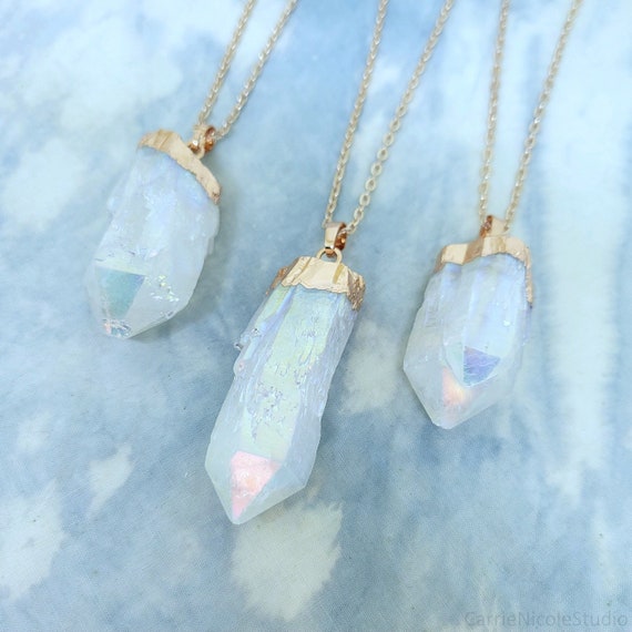 Angel aura cheap quartz jewelry