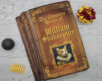 Catnip Cuddle Mat: Complete Works of Shakespurr, Refillable Cat Toy
