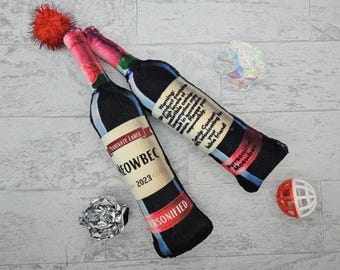 Refillable Cat Toy - Meowbec Wine Kitty Kicker Bottle - Refillable