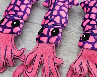Sea Squid - Refillable Cat Toy With Rattle