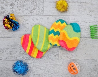 Easter Refillable Catnip Toys - Floral Eggs - Catnip Eggs