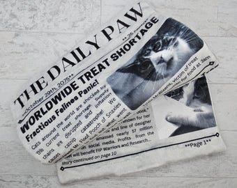 Newspaper Cat Mat – Refillable, Fun, and Multi-Purpose for Cats