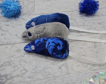 Winter Wonderland Minky Meeses - Catnip Filled Mice