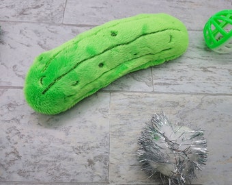 Refillable Cat Toy - The Purrsonified Pickle - Pickle Cat Toy