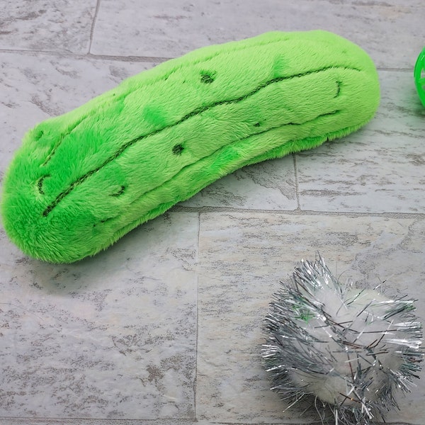 Refillable Cat Toy - The Purrsonified Pickle - Pickle Cat Toy