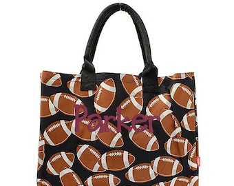 Personalized football tote