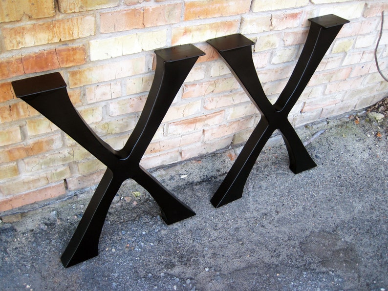 X Table Legs. Metal Table Legs. X Legs. Steel Legs. Metal Desk Etsy