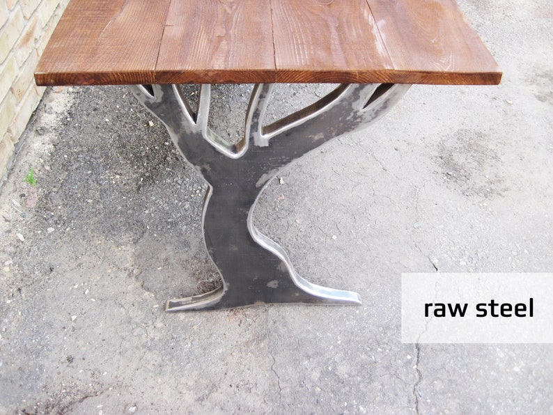 Oak Tree Table Legs. Dining table legs. Metal Table legs ...