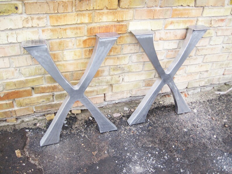 X Table Legs. Metal Table Legs. X Legs. Steel Legs. Metal Desk Etsy