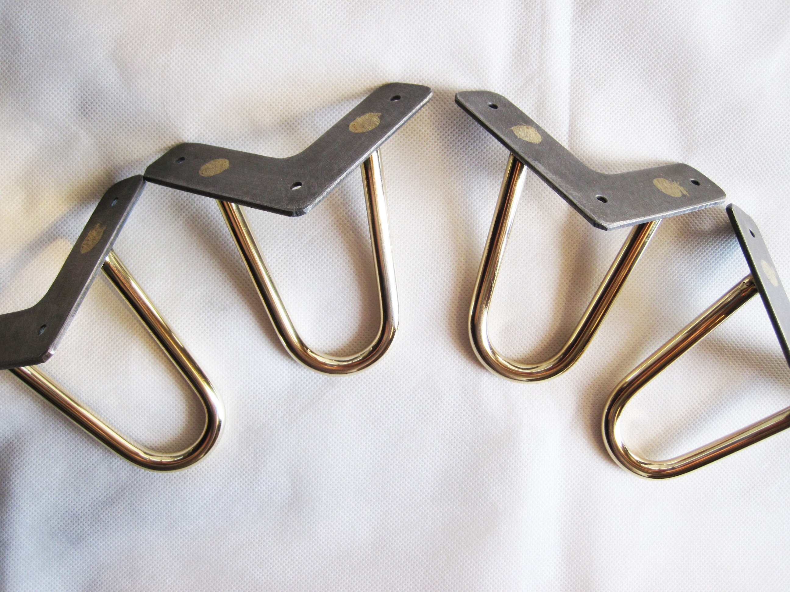 4 10cm Brass Hairpin Legs. Bed legs. legs. Dresser Etsy