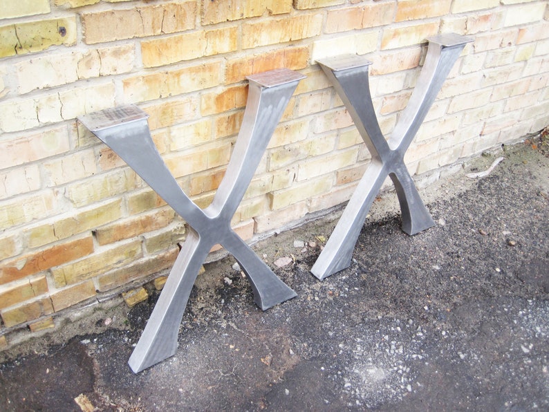 X Table Legs. Metal Table Legs. X Legs. Steel Legs. Metal Desk Etsy