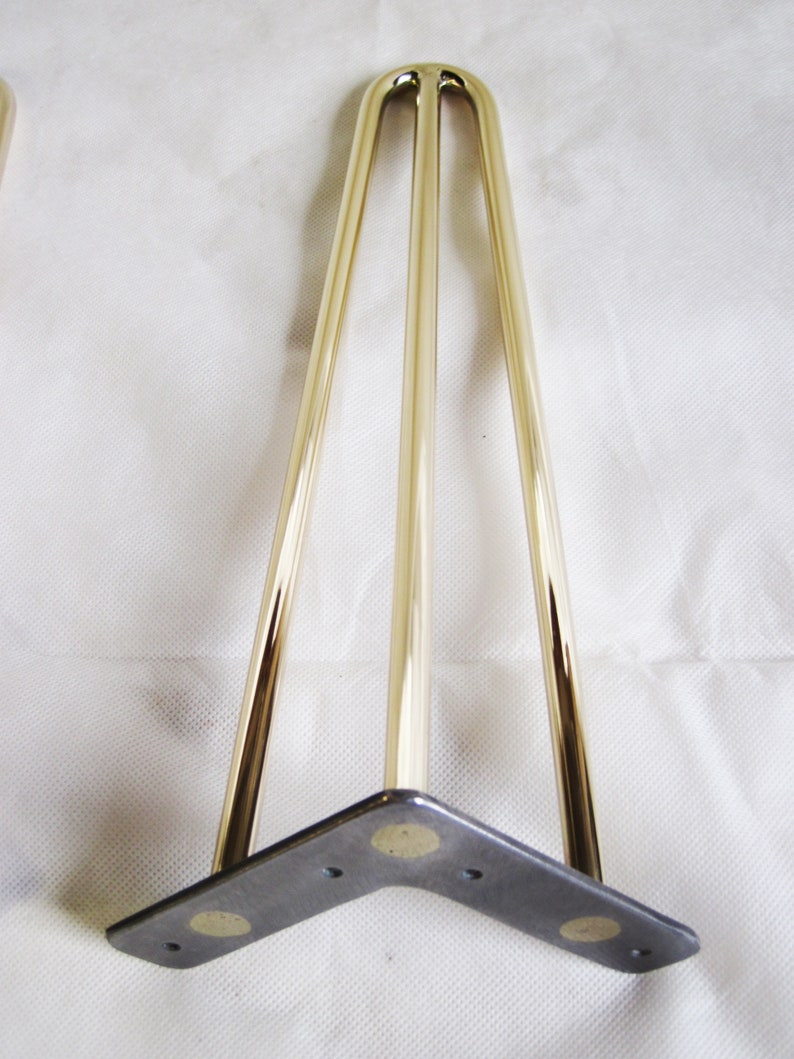 Heavy Duty Brass Hairpin Legs. Brass Table Legs. Brass Coffee Etsy Canada
