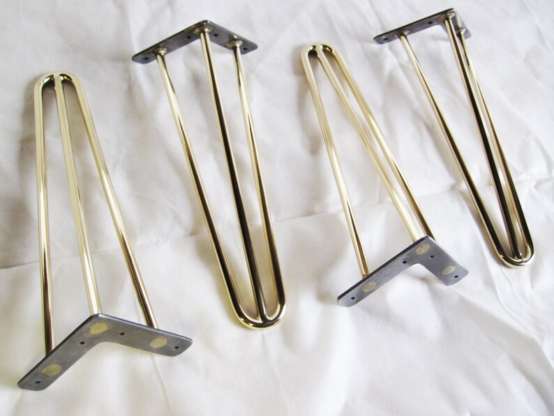 Heavy Duty Brass Hairpin Legs. Brass Table Legs. Brass Coffee Etsy