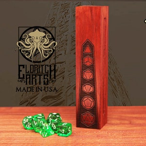 Dice Box - Obelisk - RPG, Dungeons and Dragons, D&D, DnD, Pathfinder, Table Top Role Playing and Gaming Accessories by Eldritch Arts