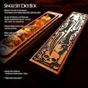 Rogue Class Dice Box - Dungeons and Dragons, DnD, Pathfinder, Table Top Role Playing & Gaming Accessories by Eldritch Arts