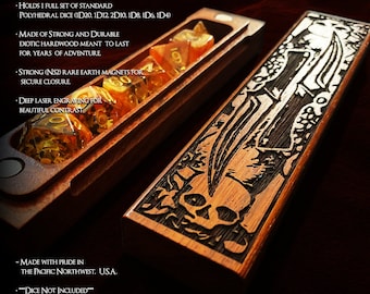 Rogue Class Dice Box: Brazilian Cherry Wood, D&D Gaming Accessory
