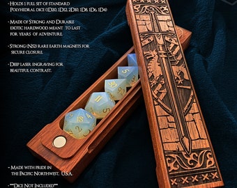 Paladin Class Dice Box - Exotic Hardwood with Magnetic Closure by Eldritch Arts®