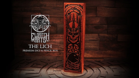 Dice Box - The Lich - RPG, Dungeons and Dragons, DnD, Pathfinder, Table Top Role Playing and Gaming Accessories by Eldritch Arts